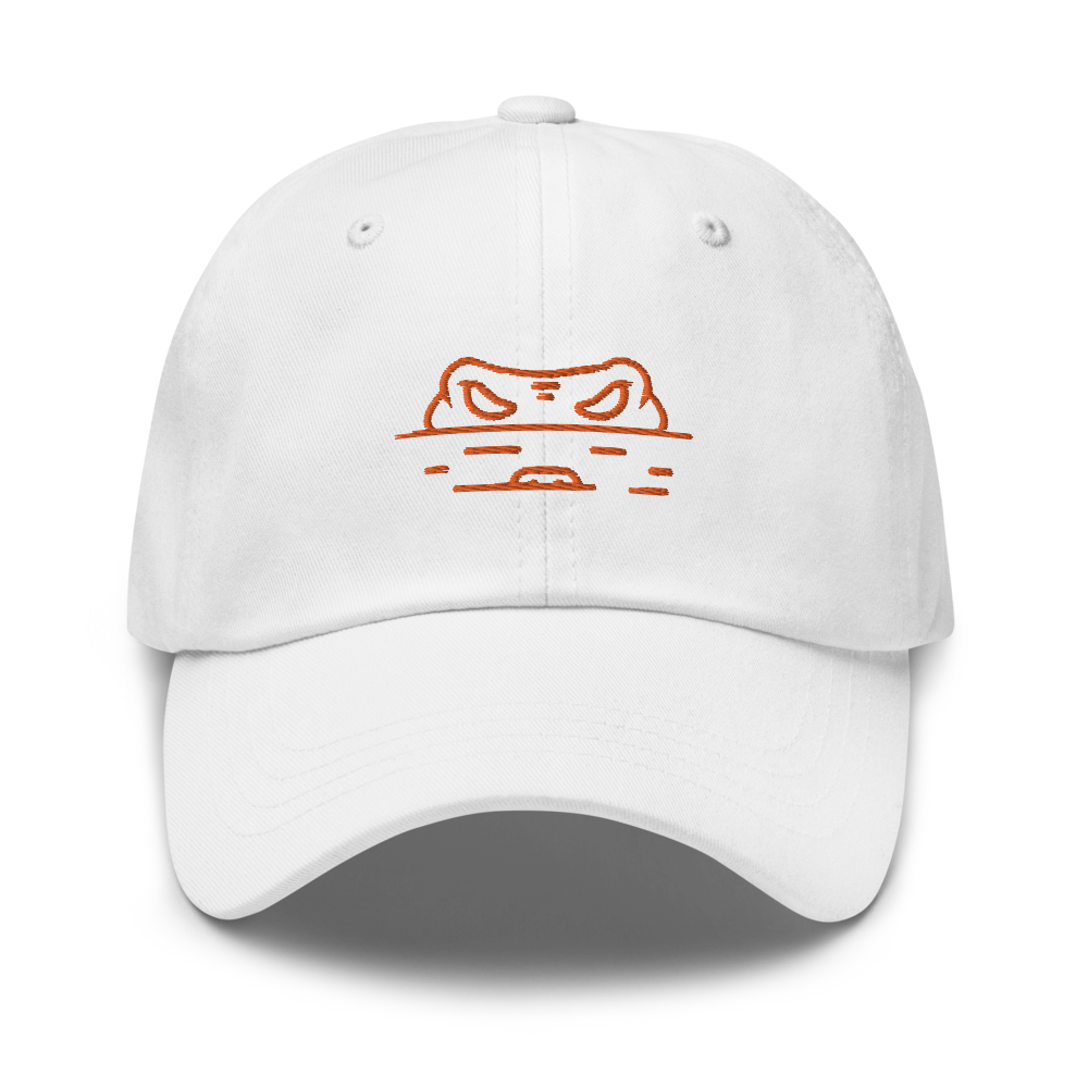 Gator Snout Sports Hat - White Front