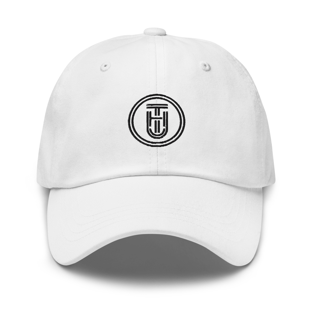 Cotton Sports Sun Hat - White Front
