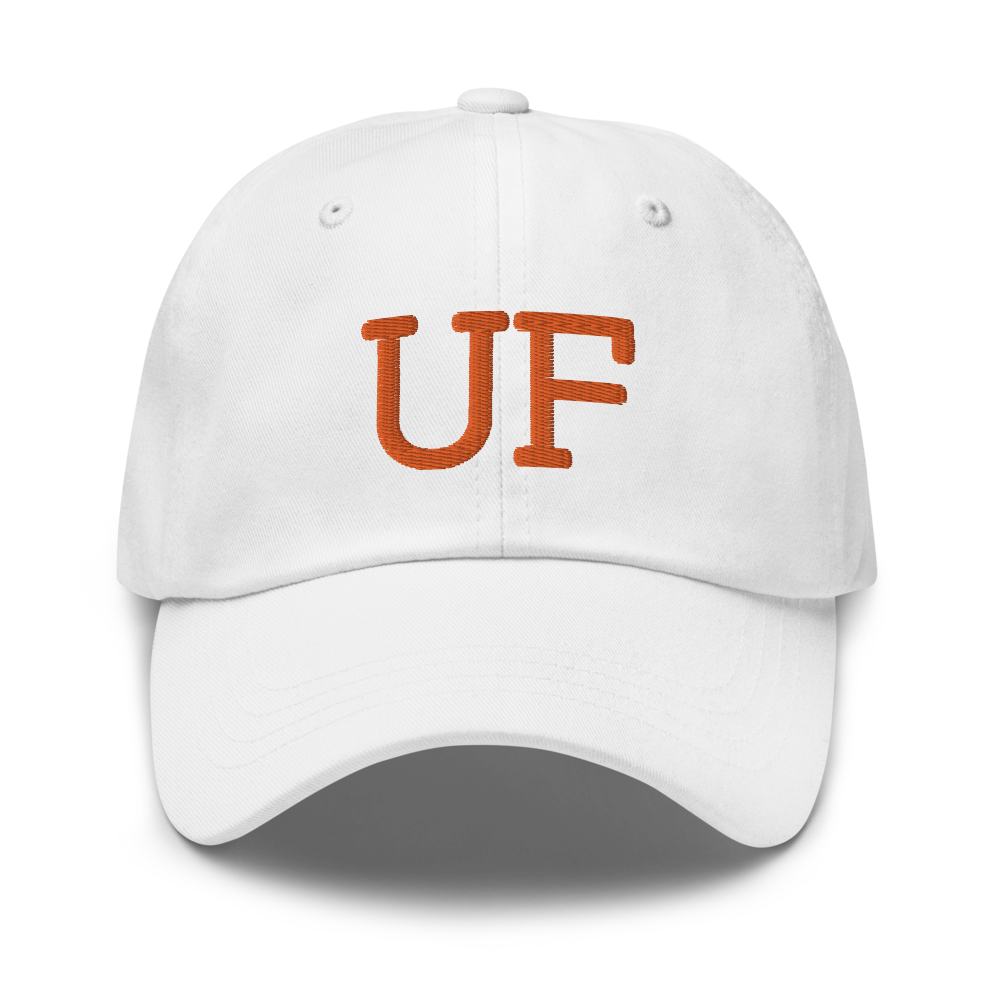 UF Block Sports Hat - White Front