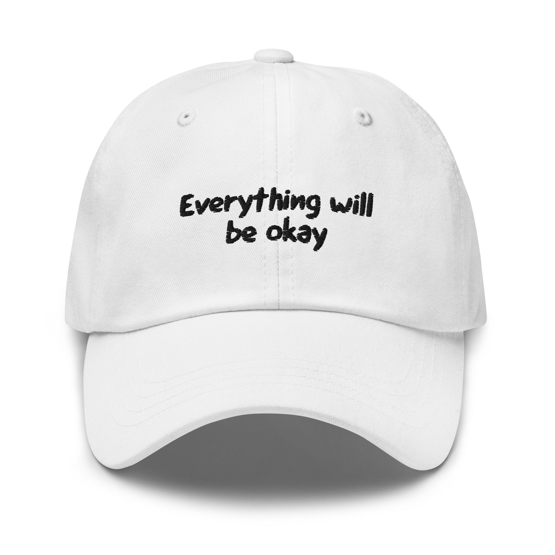 Everything Will Be Okay Hat - White 