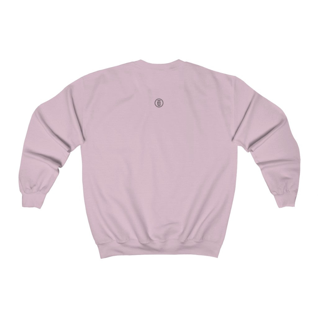 Cozy 'Burg Vibes' Crewneck Sweatshirt - Lavender Back