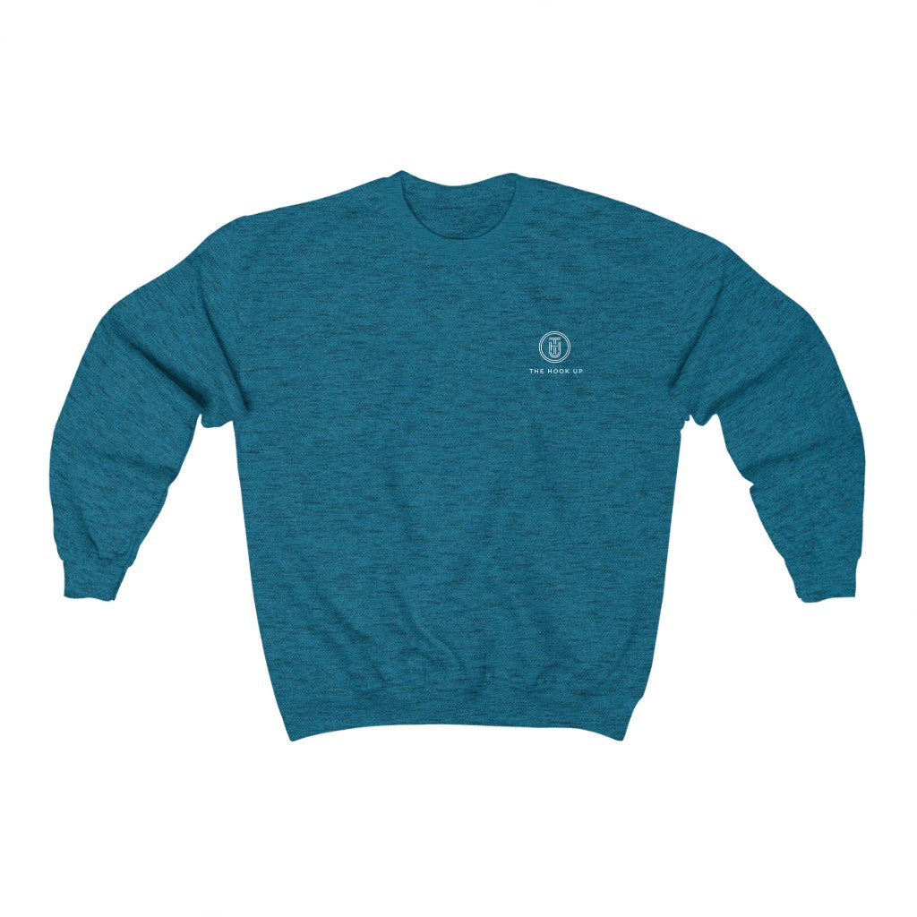 Cozy Branded Crewneck Sweatshirt - Blue Front