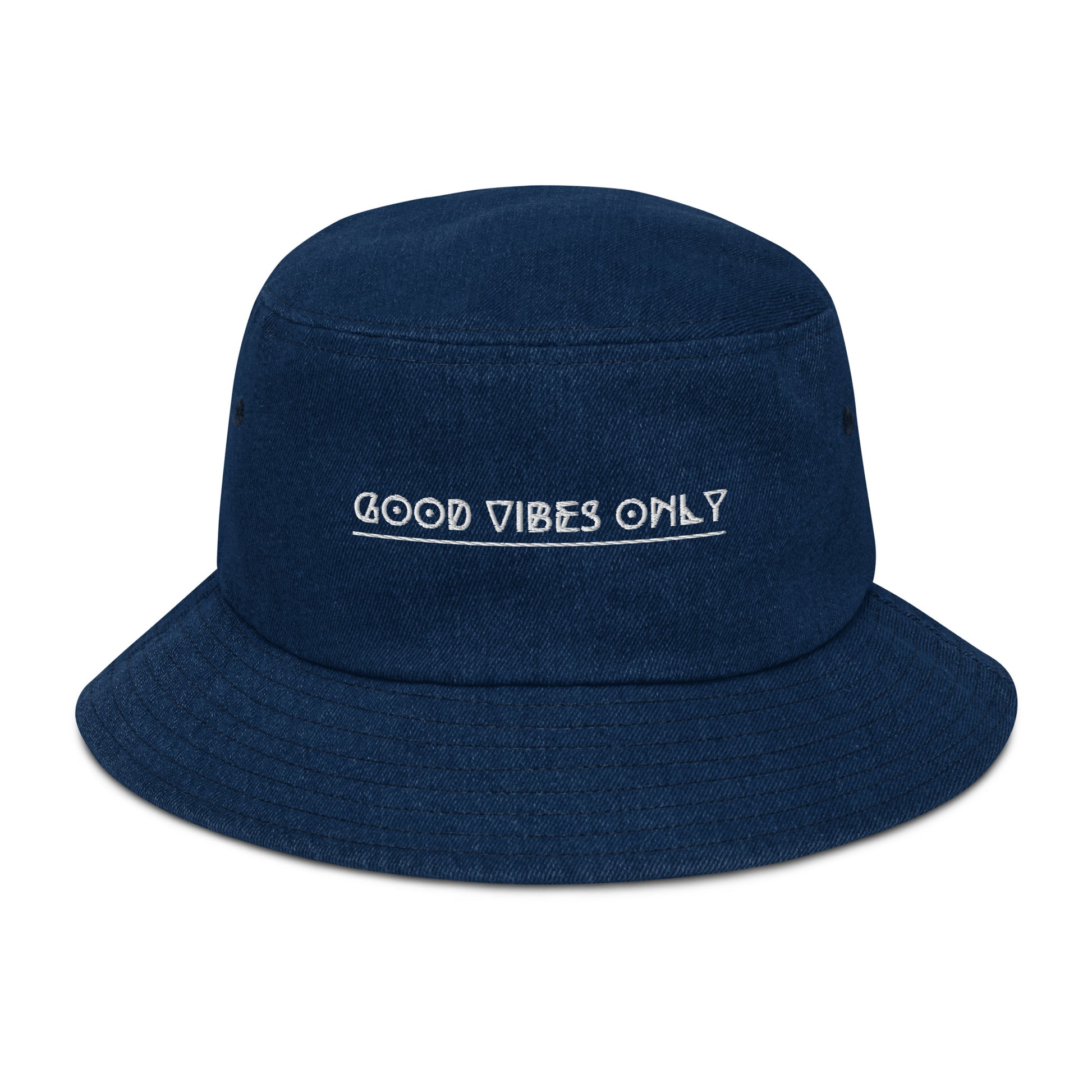Good Vibes Only Bucket Hat - Denim