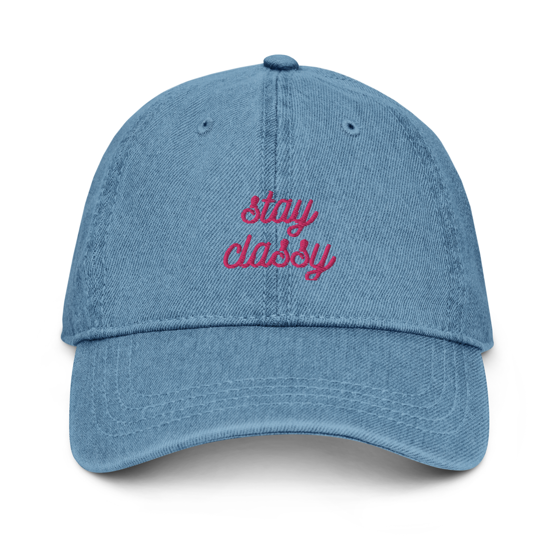Denim Stay Classy Women's Hat - Light Blue Front