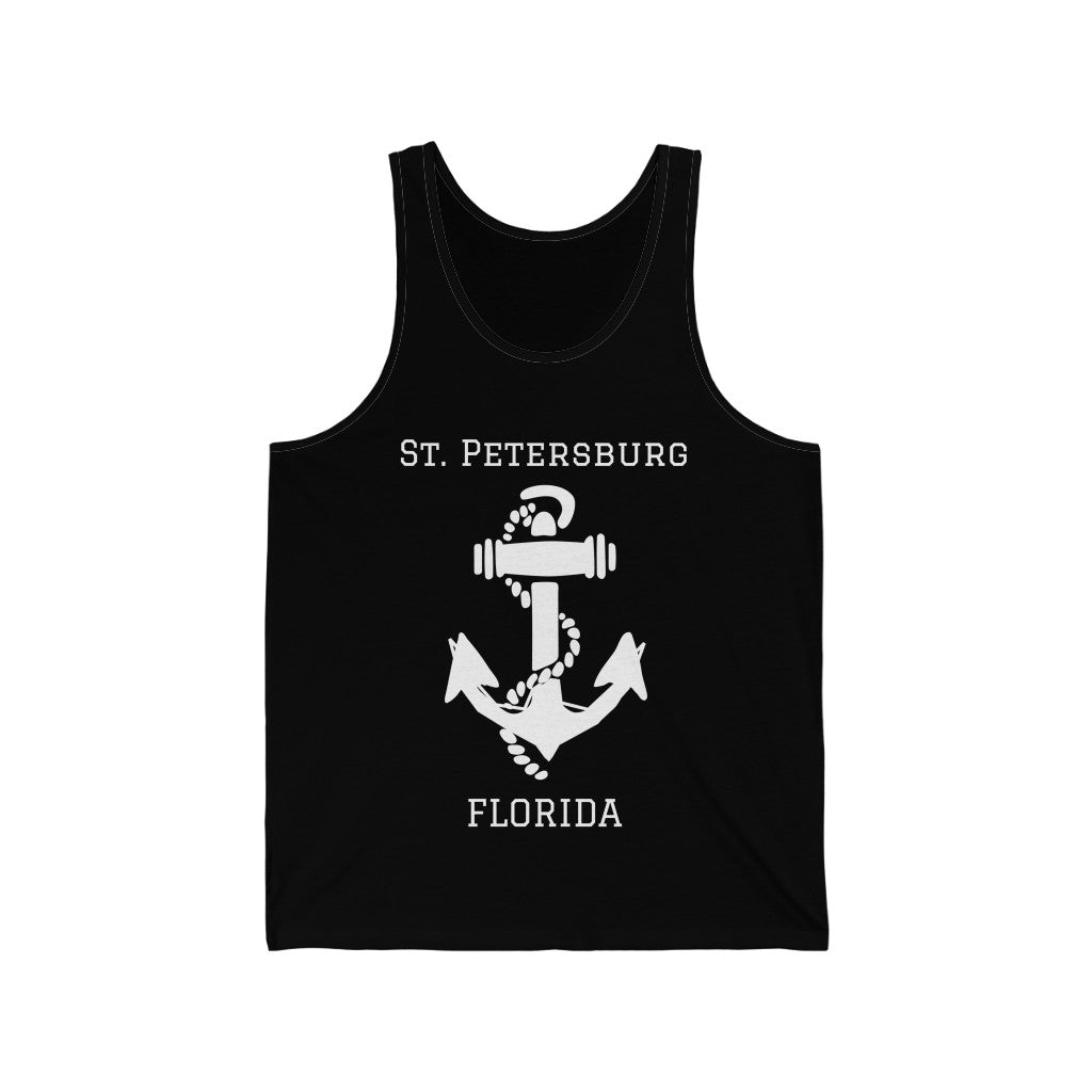 St. Petersburg Anchor Tank Top - Black