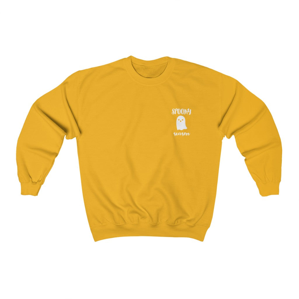 Cozy "Spooky Szn' Ghost Crewneck - Gold Front