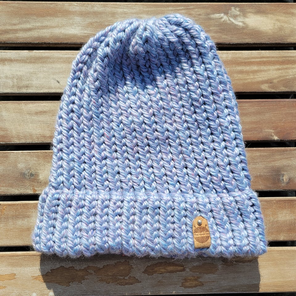 Handmade Orchid Blend Winter Beanie