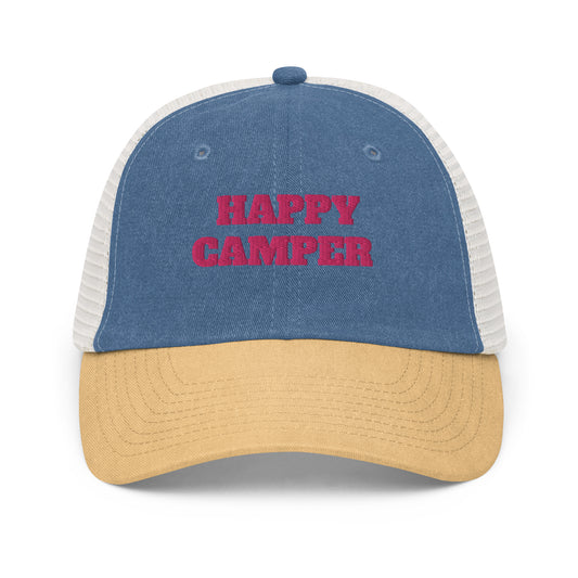 Happy Camper Mesh Hat - Navy Front