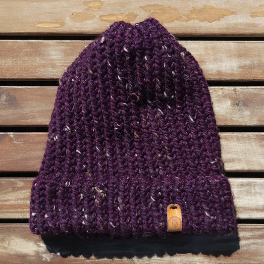 Handmade Plum Winter Beanie - Souvenir Shop