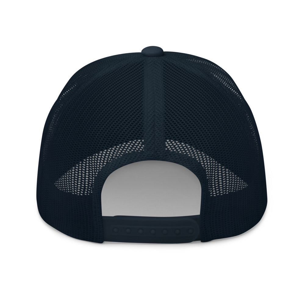 813 Mesh Trucker Hat - Blue Back