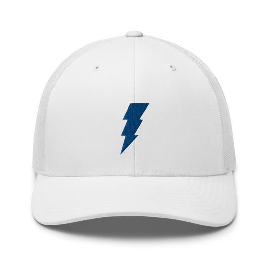 White Out Lightning Trucker Hat - The Hook Up