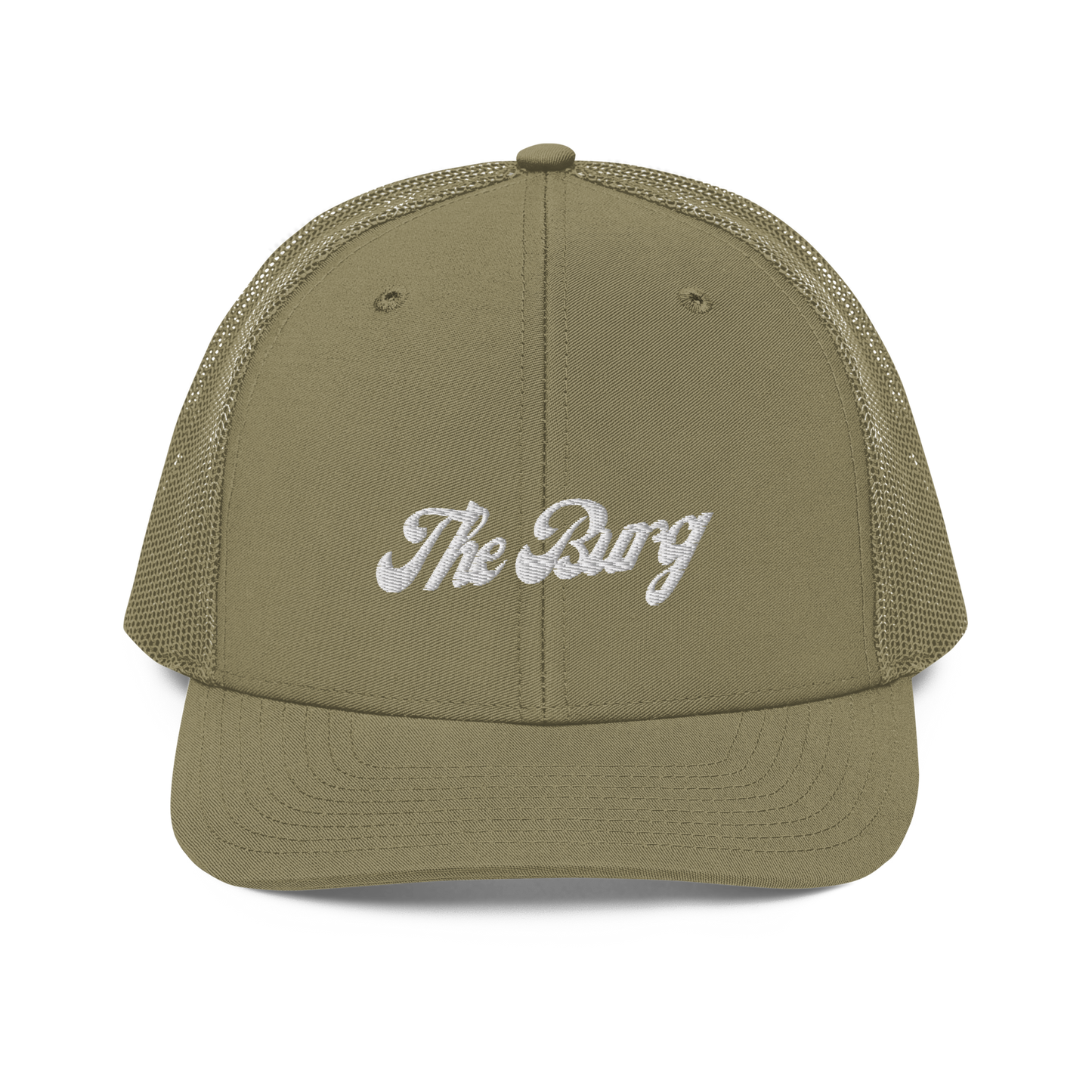 The Burg Trucker Hat - Tan Front