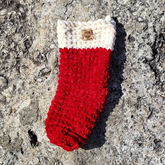 Velvet Christmas Stocking - The Hook Up