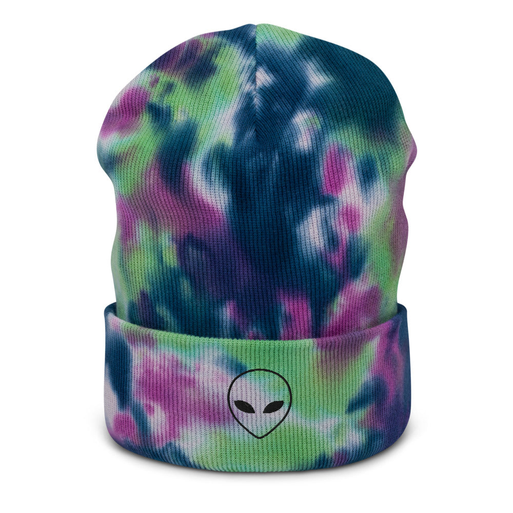 Alien Tie-Dye Beanie - Souvenir Shop - Tie Dye Purple