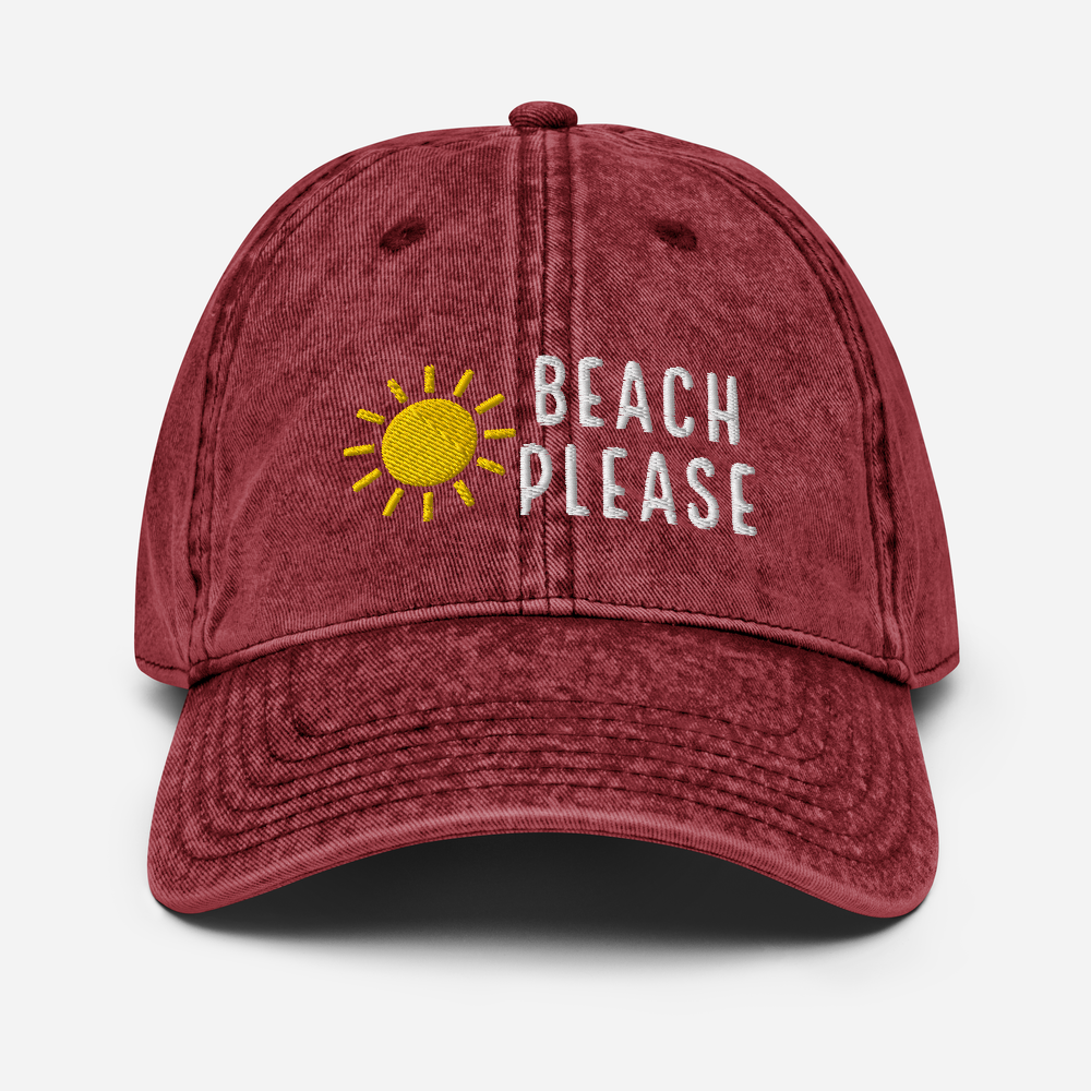 Beach Please Vintage Hat - The Hook Up