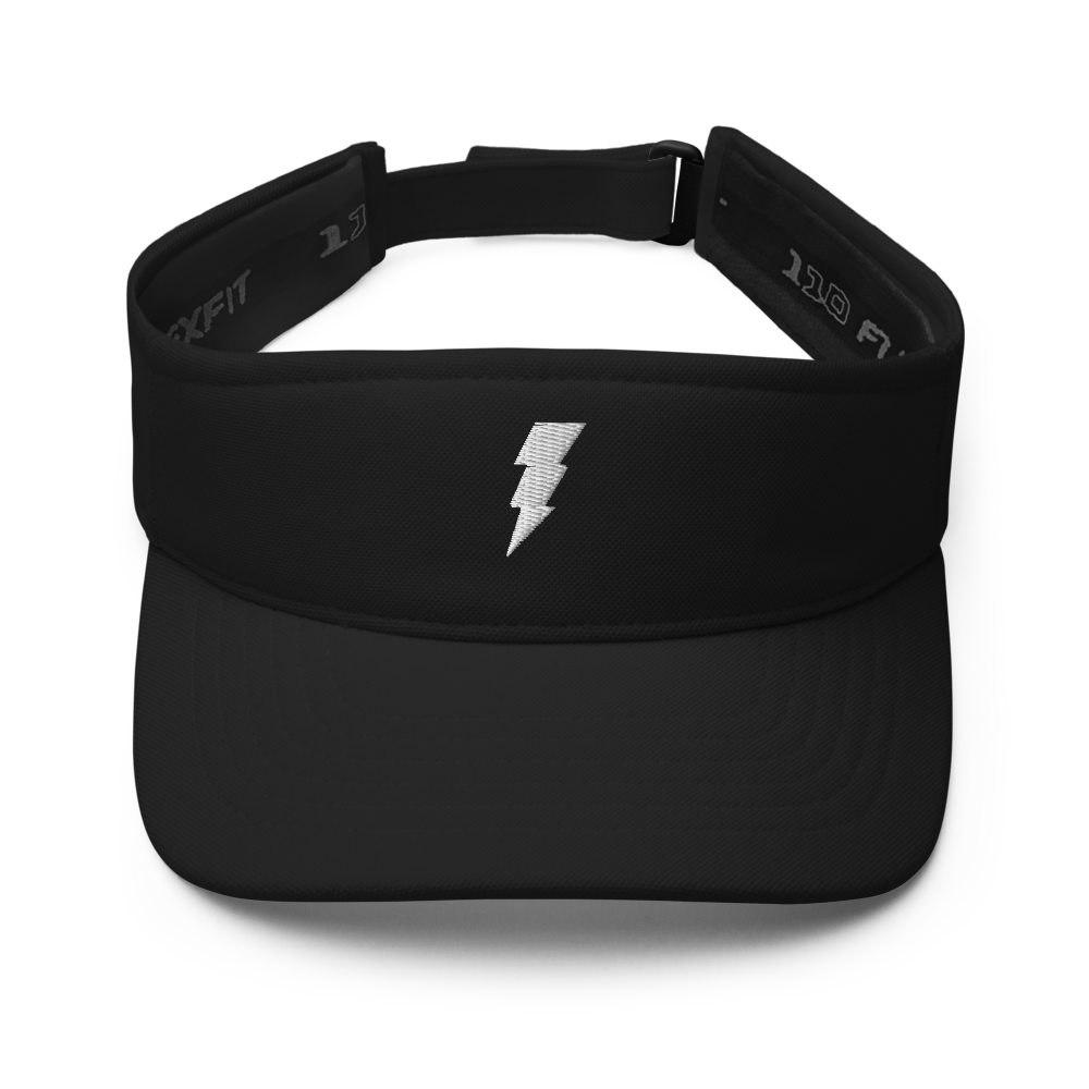 Tampa Bay Bolts Sun Visor - Beach/Golf/Hiking/Sports - Black