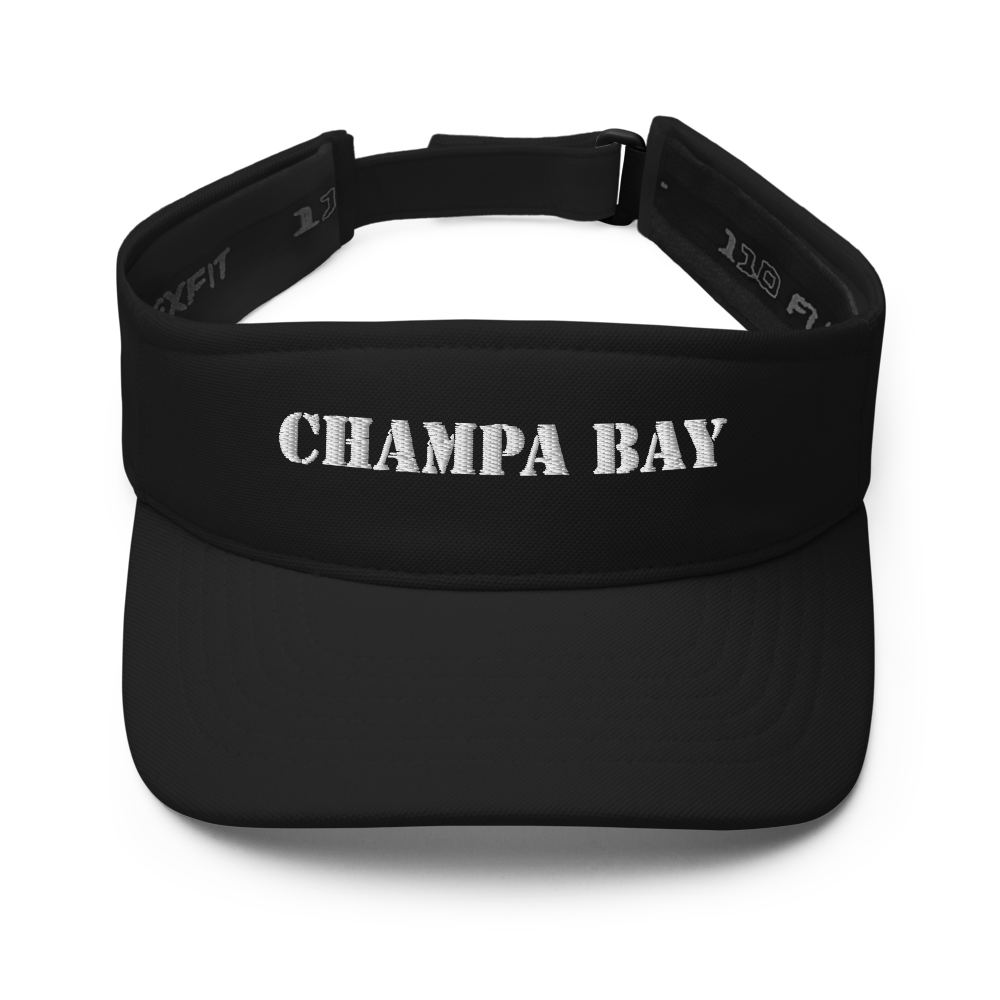 Champa Bay FLEXFit Sun Visor - Beach/Golf/Hiking/Sports Navy
