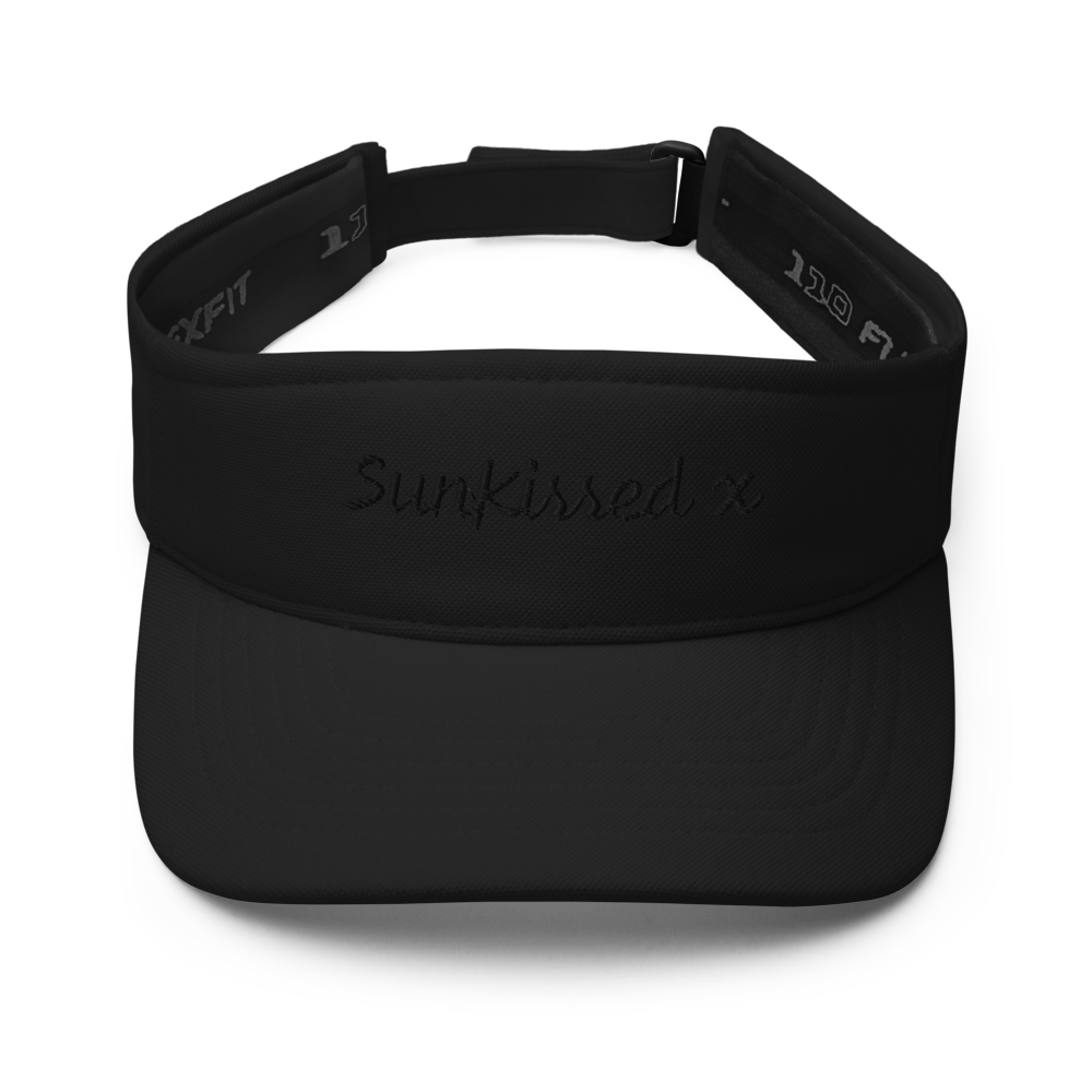 Sun Kissed Beach Visor - Black