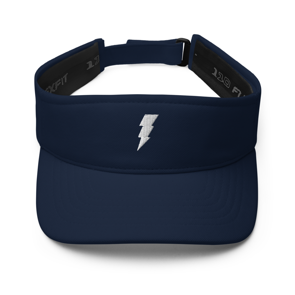 Tampa Bay Bolts Sun Visor - Beach/Golf/Hiking/Sports - Navy