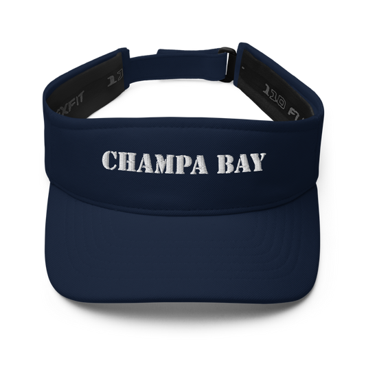 Champa Bay FLEXFit Sun Visor - Beach/Golf/Hiking/Sports Black