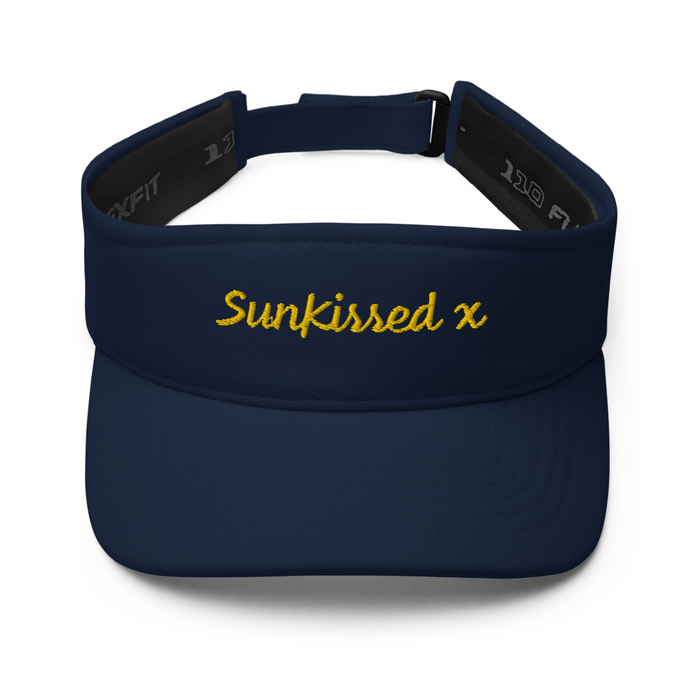 Sun Kissed Beach Visor - Gold Text - The Hook Up