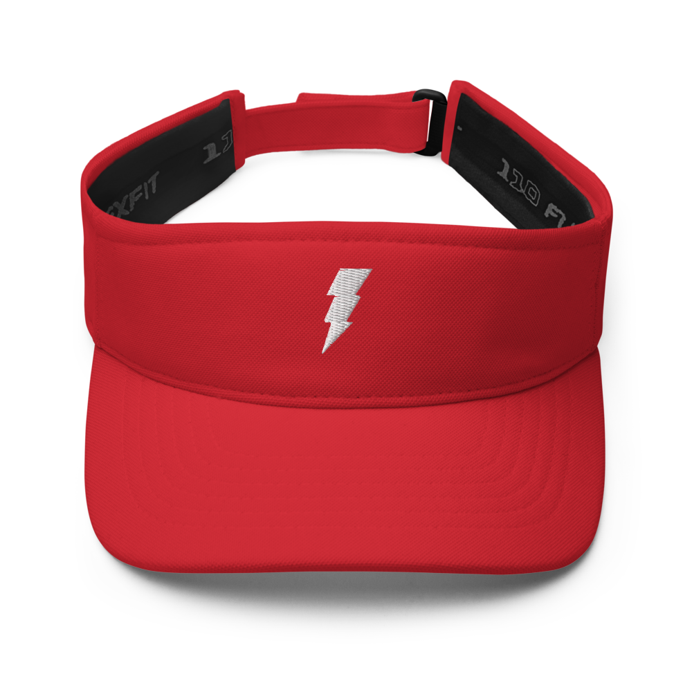 Tampa Bay Bolts Sun Visor - Beach/Golf/Hiking/Sports - Red