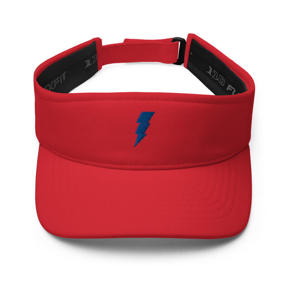 Tampa Bay Bolts Sun Visor - Beach/Golf/Hiking/Sports - Red