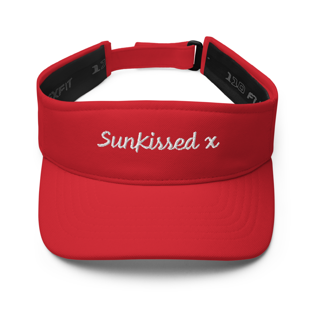 Sun Kissed Beach Visor - Red