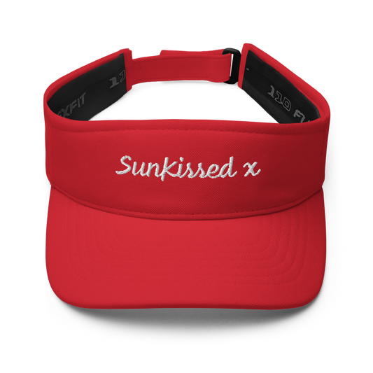 Sun Kissed Beach Visor - Red