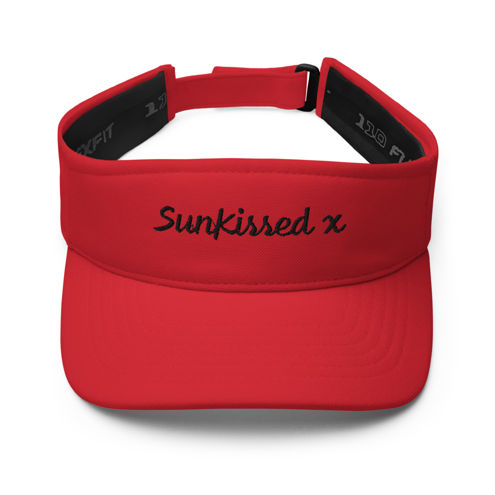 Sun Kissed Beach Visor - Red