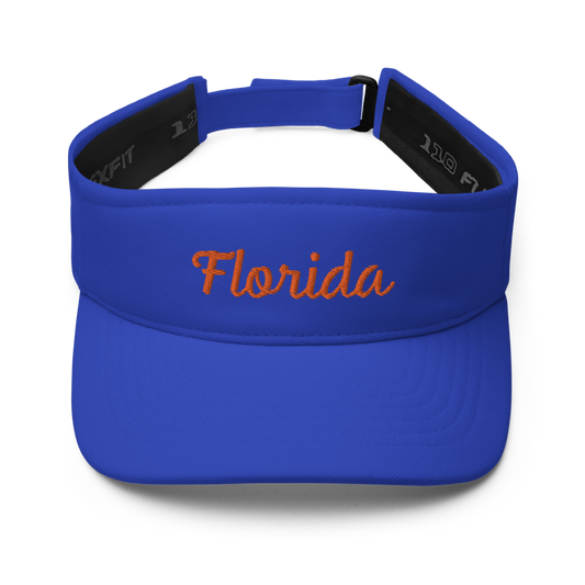 Florida Flexfit Sports Visor - Blue Front 